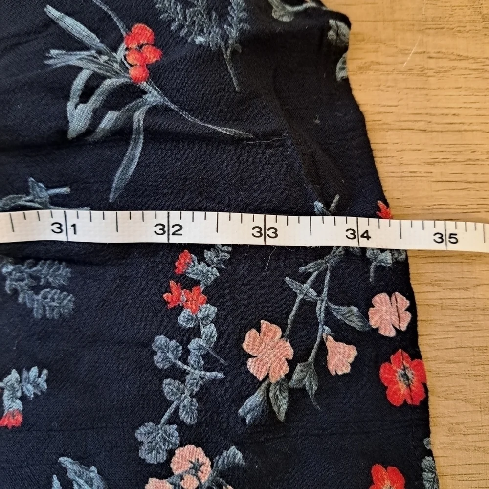 American Eagle Floral Dress Boho Open Shoulder Open Back Small